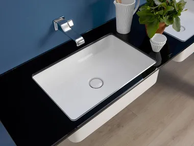 MINIWASH - Rectangular ceramic washbasin _ Ceramica Flaminia